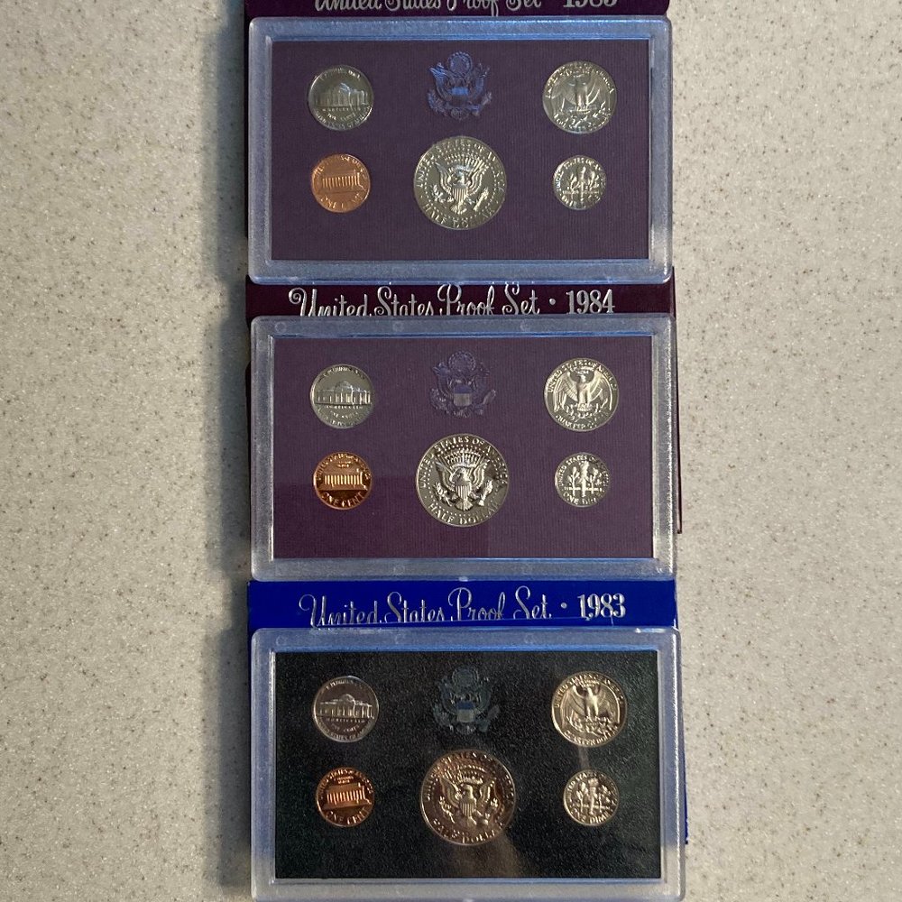 U.S. Mint Proof Sets 1980 Thru 1989  Lot of 10 - Picture 6 of 12